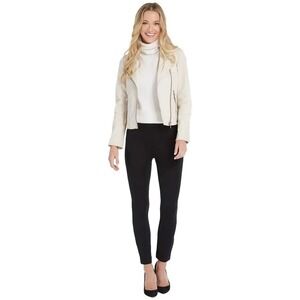 Spanx The Perfect Capri Pant Women's M Skinny Black Ponte Backseam Stretch Chic